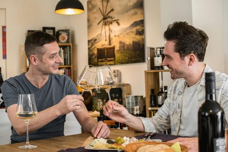 Guided Austrian wine tasting at a hidden wine bar in Salzburg