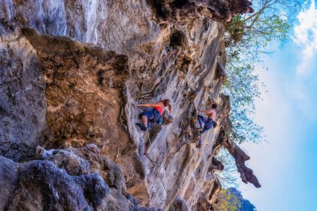 Guided rock climbing experience in Krabi with hotel pick-up