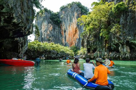 Full-day canoeing tour in Phang Nga Bay with lunch from Phuket