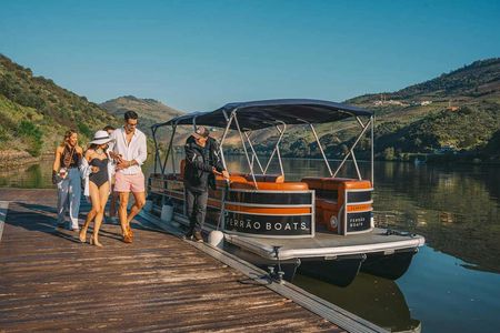 Private boat cruise through the Douro River with wine and open bar