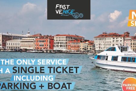 Round trip boat transfer to Venice with parking from Punta Sabbioni