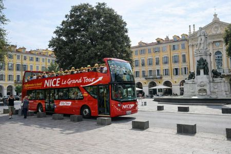 Nice hop-on hop-off bus tour with audio city tour and 1GB eSIM