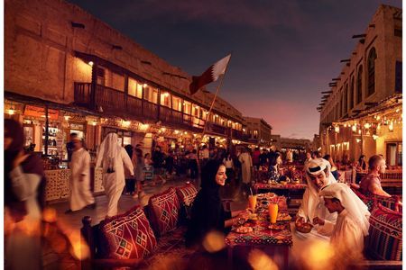 Doha sunset dhow cruise and guided street food walking tour