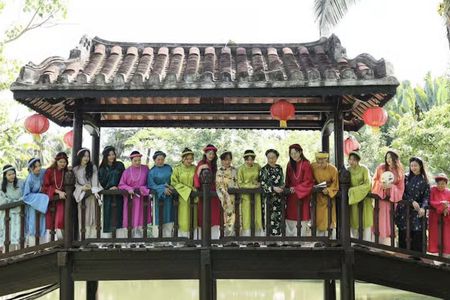 Ao Dai Museum guided tour with dress try-on, photos and tea break
