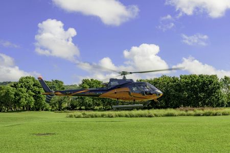 Mauritius scenic helicopter flight from International Airport