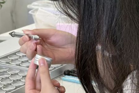 Gemstone silver clay ring workshop in Hanoi