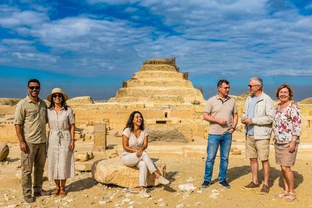 Memphis and Saqqara private tour with home cooked lunch from Cairo