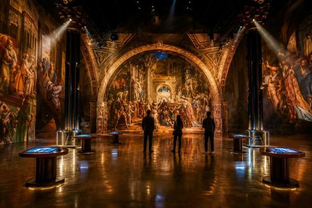 Atelier des Lumières entry ticket with Paris audio guide and eSIM
