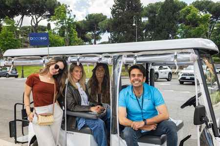 Rome main attractions exclusive golf cart tour