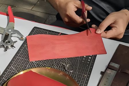 Handmade leather notebook making workshop in Saigon