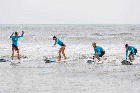 Surfing lesson for beginners at Noosa Heads