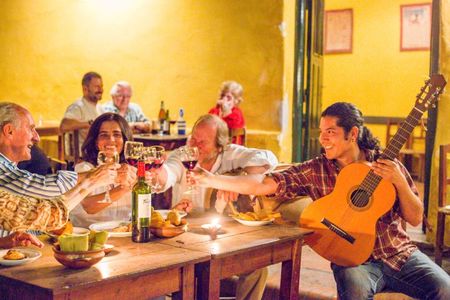 Salta historic folklore walking tour and traditional Peña