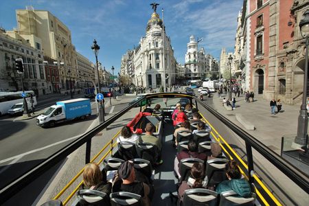 Madrid city tour hop-on hop-off bus tickets: one day and two days