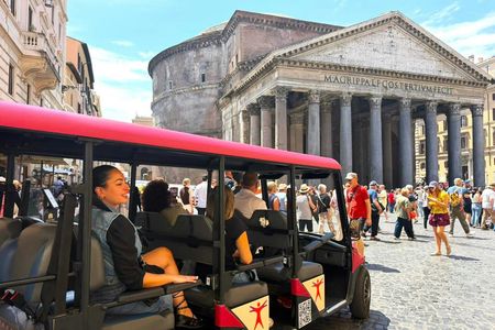 Rome golf cart sightseeing tour with audio guide