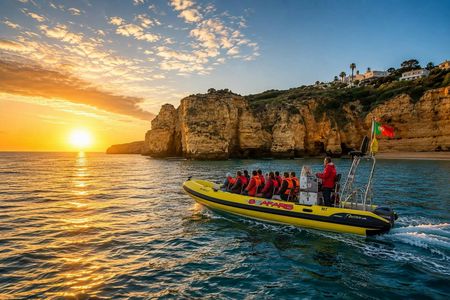 Sunrise boat tour to Benagil Cave from Lagos