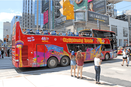 Toronto hop-on hop-off bus tour with night option