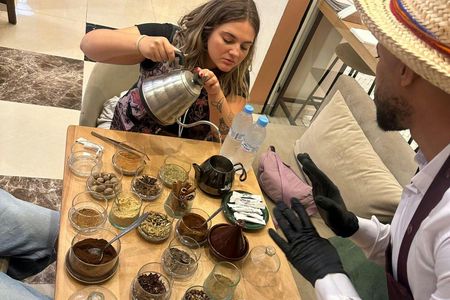 Authentic Moroccan tea and coffee ceremony experience at Medina Mall