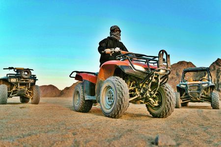 Morning Safari on a Quad Bike, Sand Buggy and 4x4 Jeep in Hurghada