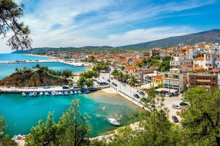 Full-day Thassos tour with Ancient Agora and Olive Museum from Kavala