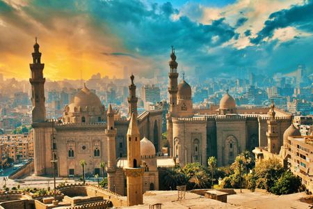 Old Cairo Mosque, churches, and New Grand Museum by plane from Sharm
