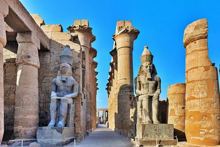 Kings Valley, Nobles, Felucca, Luxor and Habu Temples from Marsa Alam