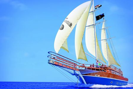 Pirate boat adventure and snorkelling tour with lunch from Marsa Alam