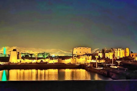 Sound and light show at the Karnak Temple from Luxor