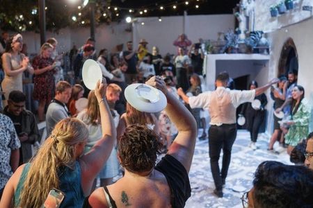 The Greek Wedding Show interactive theatre experience in Santorini