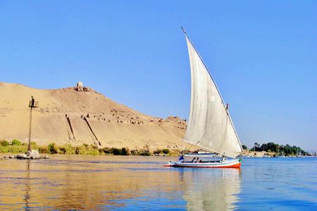 Felucca tour of Aswan landmarks including Nubian lunch