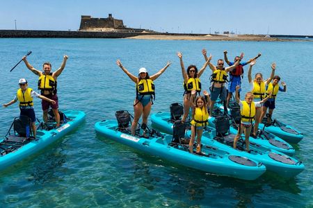 Arrecife pedal-powered kayak tour with optional snorkelling