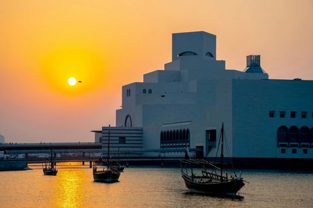Doha sunset dhow cruise and dining experience at IDAM