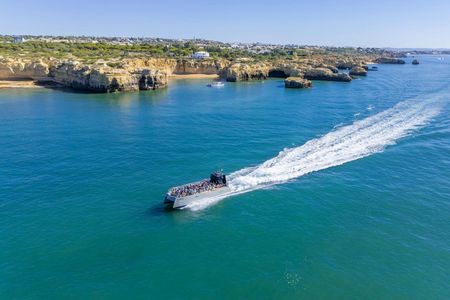 Dolphin spotting and Benagil Caves guided boat trip