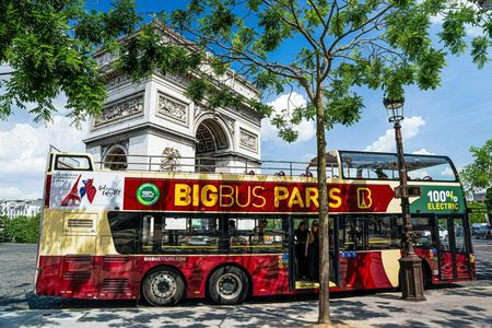 24-hour hop-on hop-off bus and Notre-Dame exterior guided tour