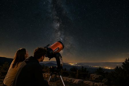 Paphos stargazing tour with telescope observation and drinks