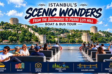 Cruise, Bus Tour and Cable Car to Golden Horn and Pierre Loti Hill