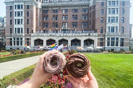 Victoria's scenic downtown doughnut tour with harbour views