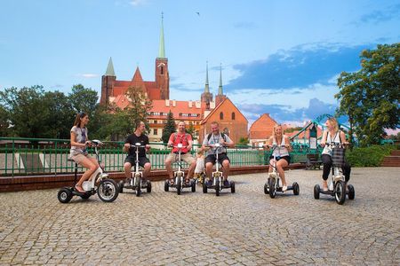 The Classic E-Scooter (3 wheeler) Tour of Wroclaw - everyday tour at 6:00 pm