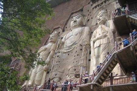 Private Tianshui Half Day Tour to Maiji Mountain Grottoes