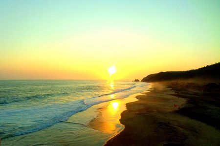 Beach and Sunset in Mazunte Magic Town and Punta Cometa