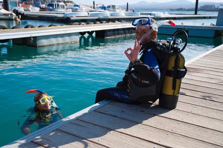 Scuba Diving Baptism in Caleta de Fuste