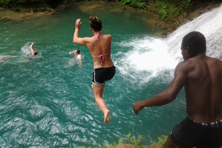 Blue Hole and River Tubing from Montego Bay
