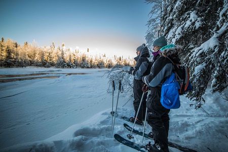 Backcountry skiing adventure