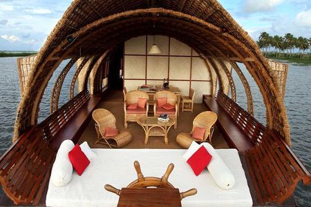 Day Cruise with South Indian Lunch on the Kerala Backwaters & Private Transfer