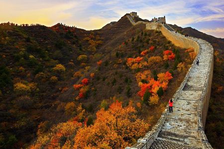 Group Coach Day Tour to Gubei Water Town and Simatai Great Wall