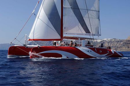 Santorini Sailing Dream Catcher with BBQ Lunch and Drinks
