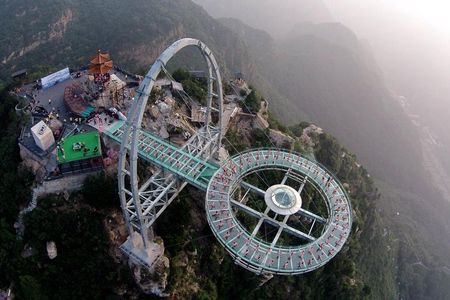 Shilinxia Glass Platform & 798 Art District/Ming City Wall Tour