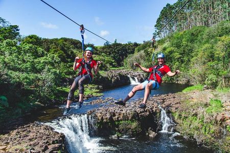 Big Island 9-Line Zipline Experience Plus Private Waterfall Swim