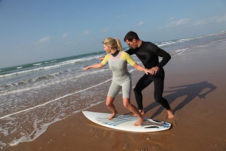 Maui Surf Instruction 101 at Kalama Beach in Kihei