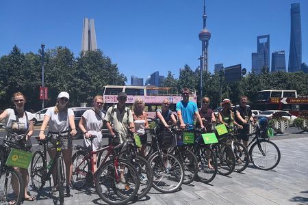 HuangPu River Ferry Boat & Highlights Bike Tour With Local Lunch 