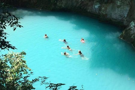 Blue Waterfalls (Bassin Bleu) adventures from Jacmel, Haiti